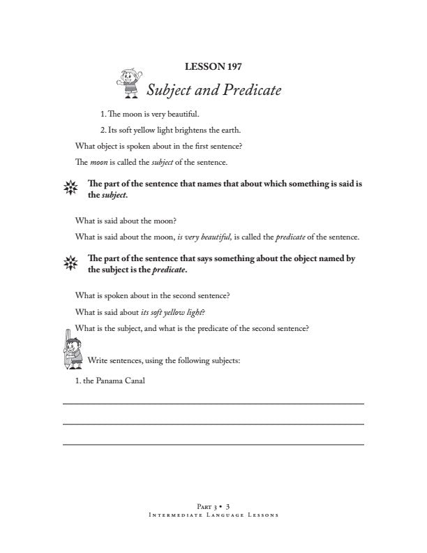 Intermediate Language Lessons-Pt. 3