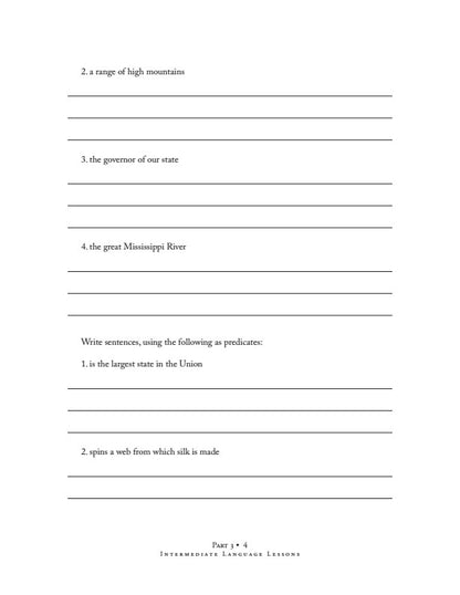 Intermediate Language Lessons-Pt. 3