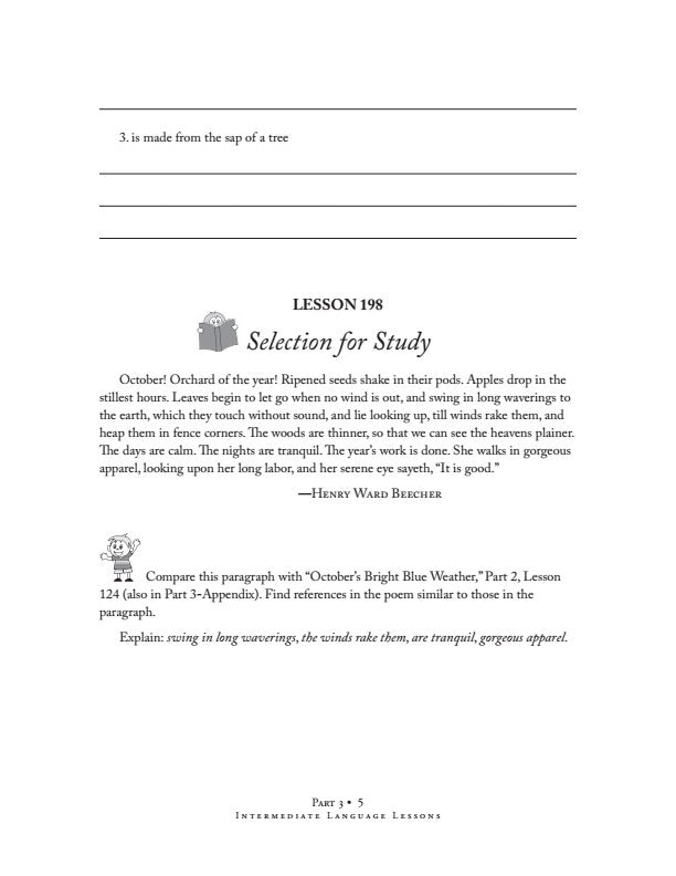 Intermediate Language Lessons-Pt. 3