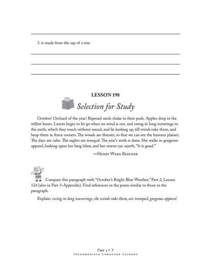 Intermediate Language Lessons-Pt. 3