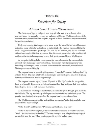 Intermediate Language Lessons-Pt. 3