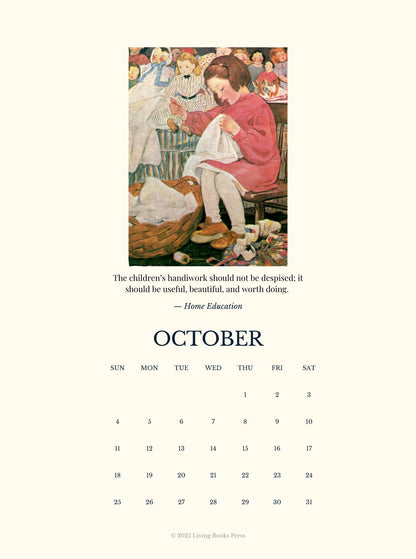 2026 Charlotte Mason Calendar