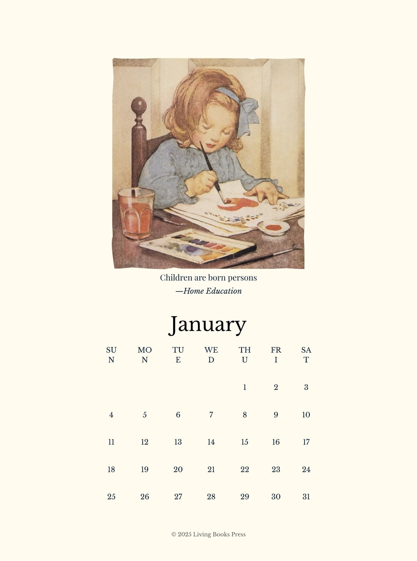 2026 Charlotte Mason Calendar