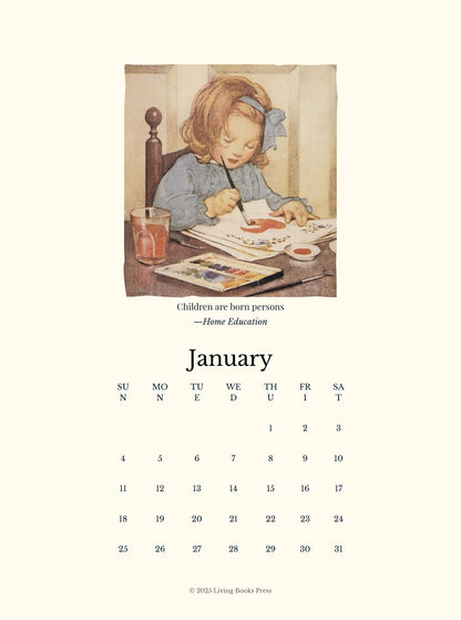 2026 Charlotte Mason Calendar