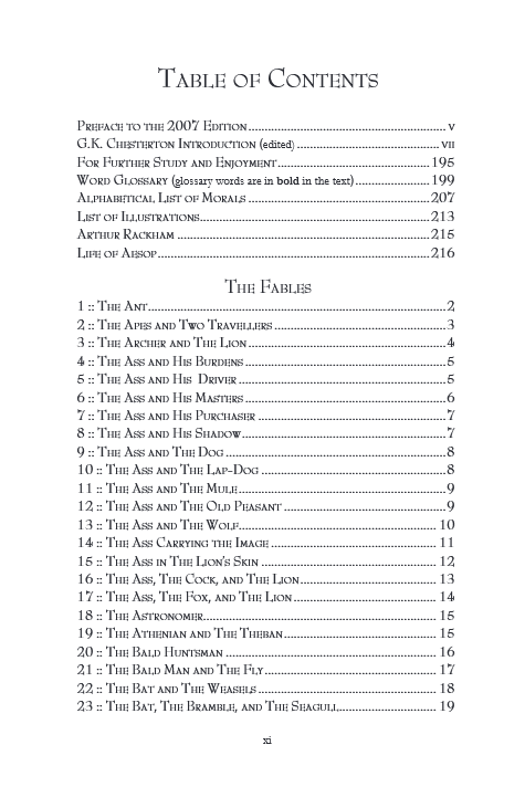Aesop's Fables with Scripture References