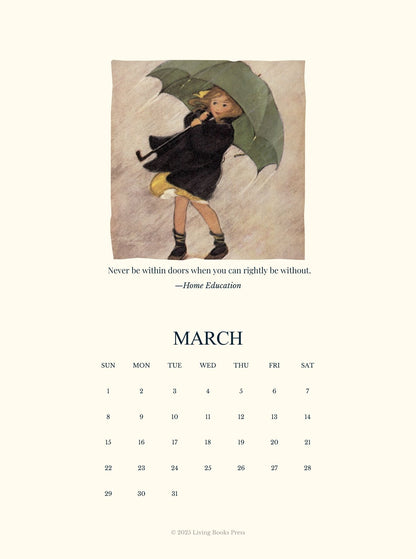 2026 Charlotte Mason Calendar