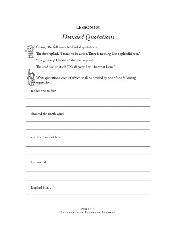Intermediate Language Lessons-Part 2