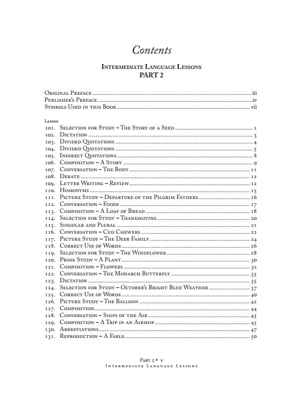 Intermediate Language Lessons-Part 2