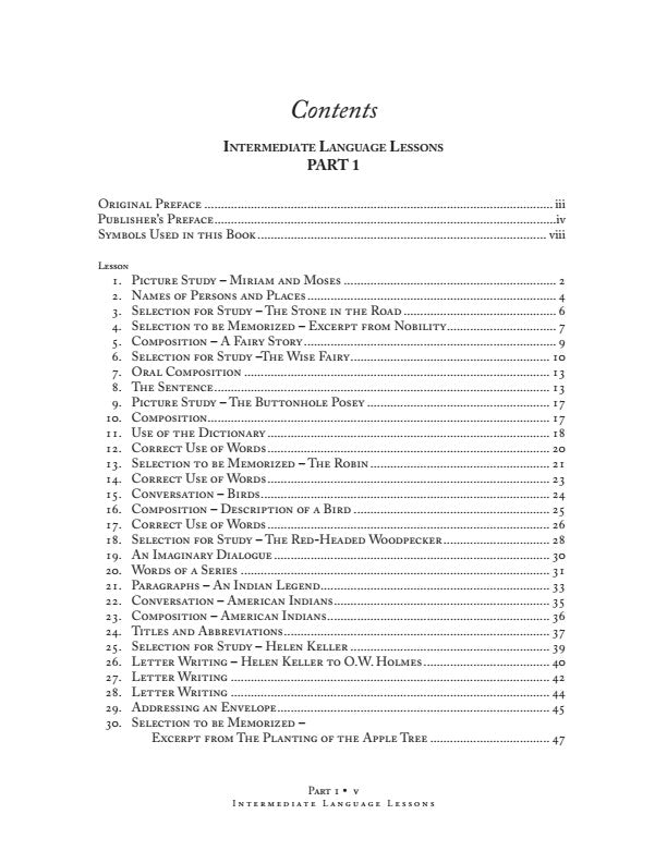Intermediate Language Lessons-Pt. 1