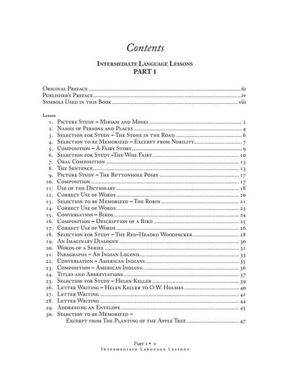 Intermediate Language Lessons-Pt. 1