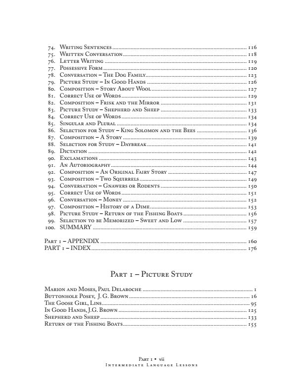 Intermediate Language Lessons-Pt. 1