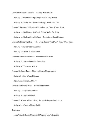 Winter Nature Study: 25 Fun Activities Exploring Wildlife  and Hidden Winter Habitats
