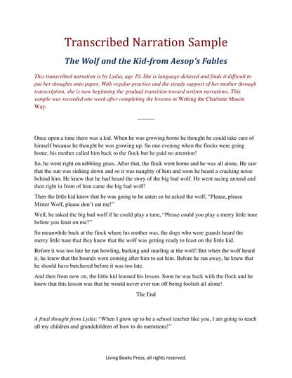 Writing the Charlotte Mason Way